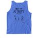 A cool message, a Flo Blue Comfort Colors Tank Top (back-view)