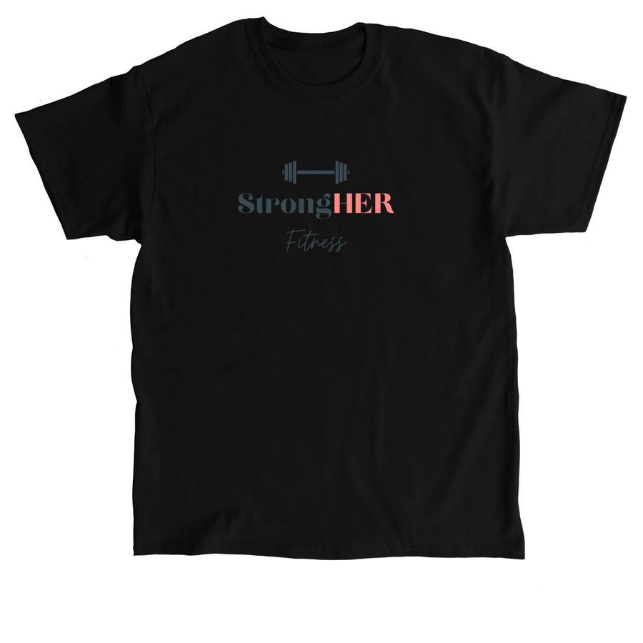 StrongHER Fitness Tops, a Black Classic Unisex Tee