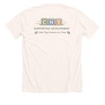 CNT T-Shirt Design Contest Winner #2, a Heather Natural Premium Unisex Tee (back-view)