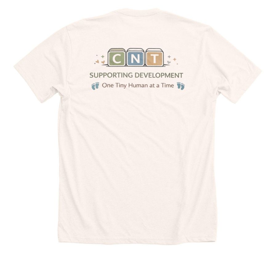 CNT T-Shirt Design Contest Winner #2, a Heather Natural Premium Unisex Tee (back-view)