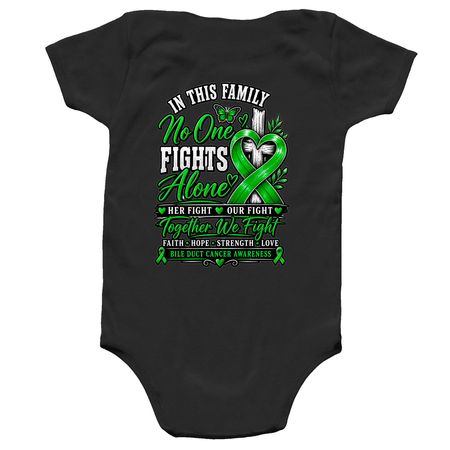 Cassie Strong Onesie, a Black Infant Onesie (back-view)
