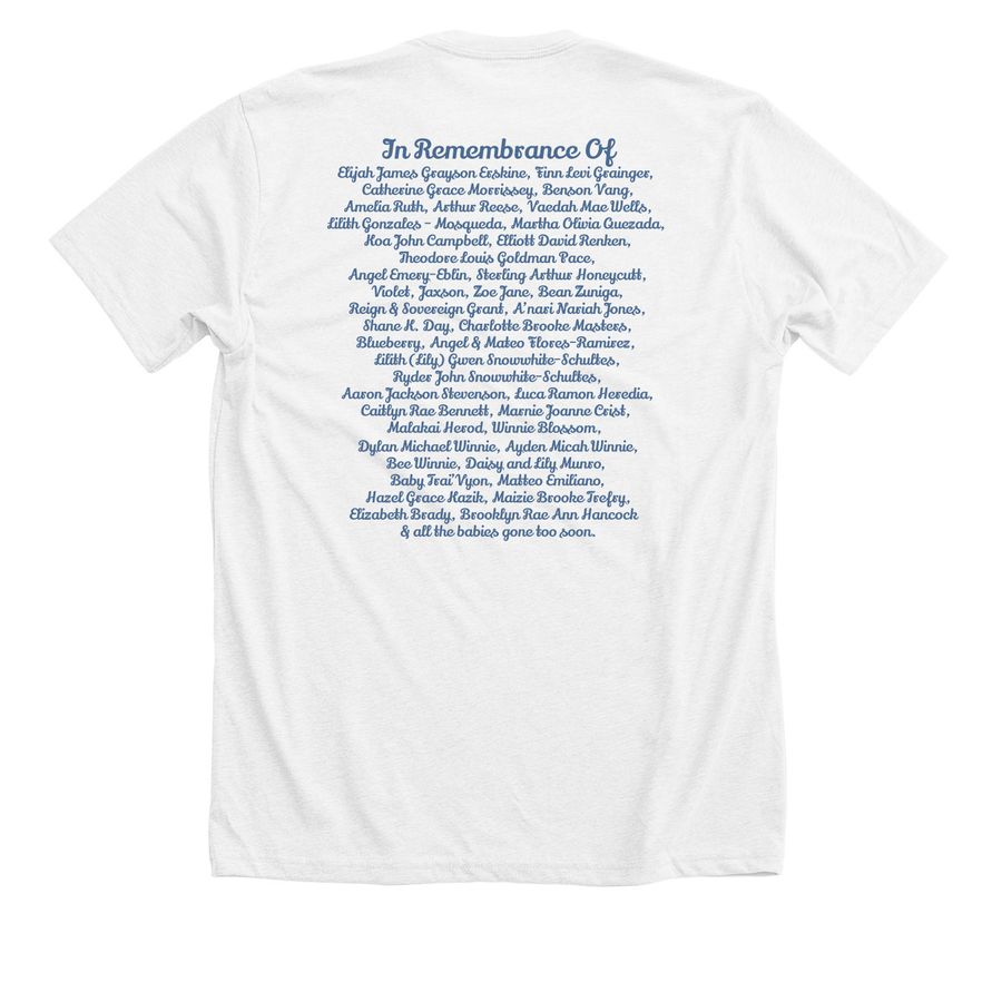 October Awareness Shirts Batch 29, a Solid White Blend Premium Unisex Tee (back-view)