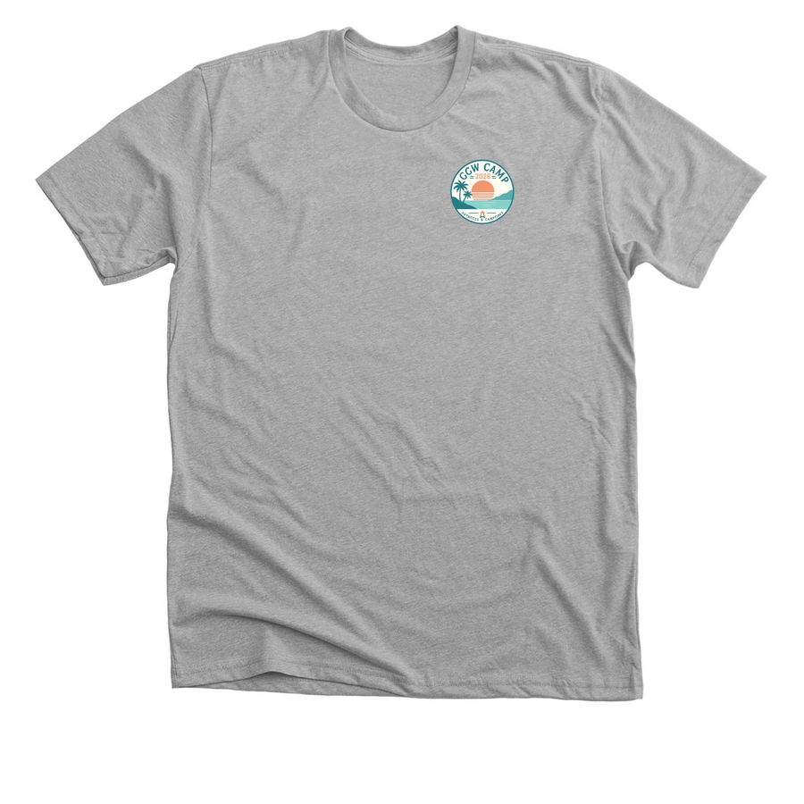 GGW Camp, a Athletic Heather Premium Unisex Tee