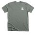 FSF Front and Back Logo, a Deep Heather Premium Unisex Tee
