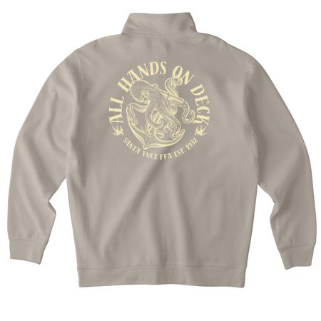 All Hands On Deck!, a Cement Midweight Quarter Zip Pullover