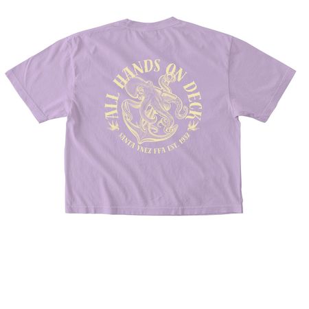 All Hands On Deck!, a Orchid Comfort Colors Boxy Tee