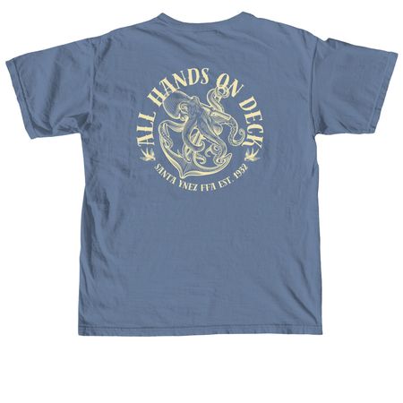 All Hands On Deck!, a Blue Jean Comfort Colors Unisex Tee