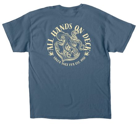 All Hands On Deck!, a Indigo Blue Classic Unisex Tee