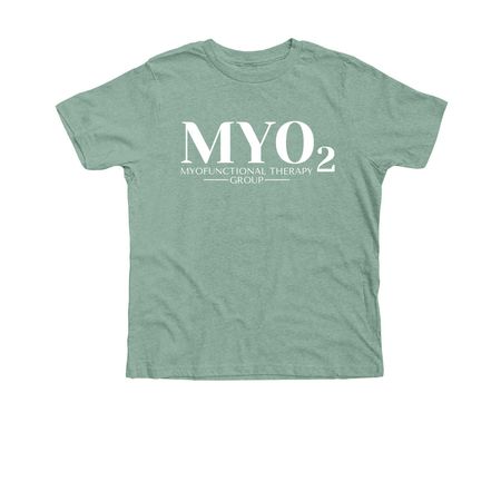 MYO2, a Heather Dusty Blue Premium Youth Tee