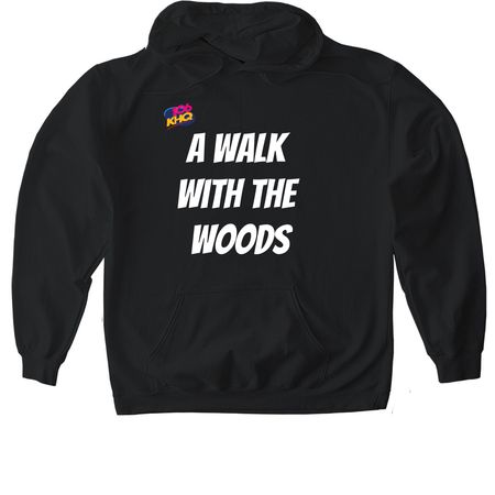 KHQ Team at the Alzheimer's Walk, a Black Gildan Softstyle Pullover Hoodie