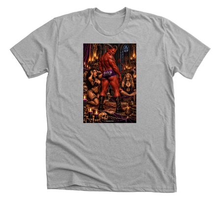 Juicy Devil, a Athletic Heather Premium Unisex Tee