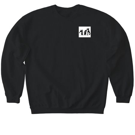 Bandit Alert, a Black Softstyle Crewneck Sweatshirt