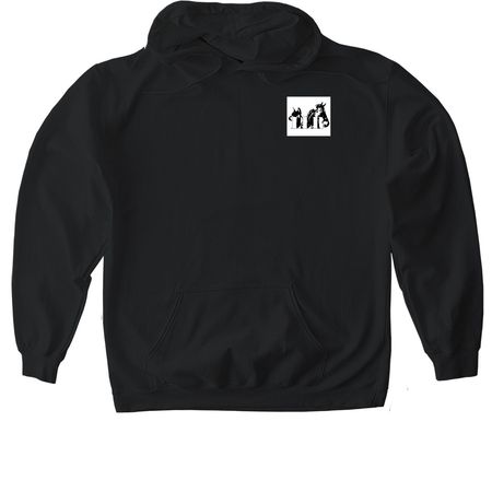 Bandit Alert, a Black Gildan Softstyle Pullover Hoodie
