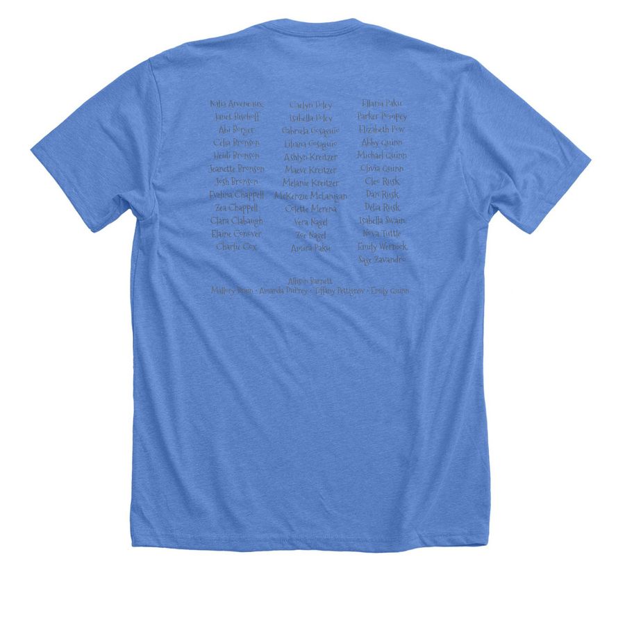2026 End of Year Performance Gear&nbsp;, a Heather Columbia Blue Premium Unisex Tee (back-view)