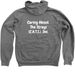 CATS Zip Up, a Deep Heather Zip Up Hoodie (back-view)