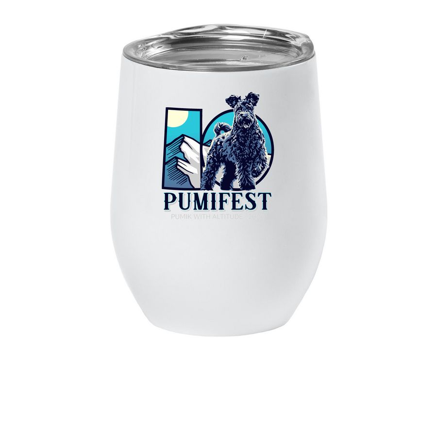 Wine Tumbler, a White Insulated Wine Cup