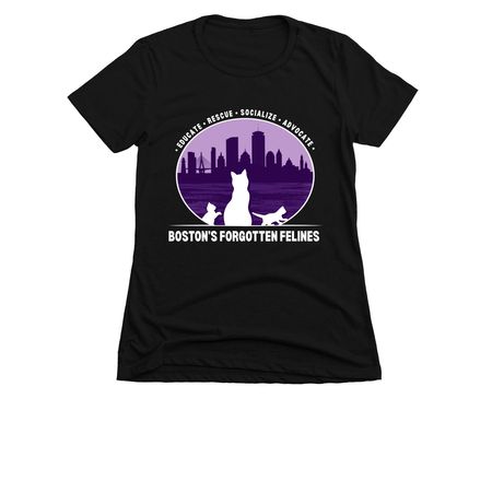 BFF Classic Logo Shirt (Dark Colors), a Black Women's Slim Fit Tee