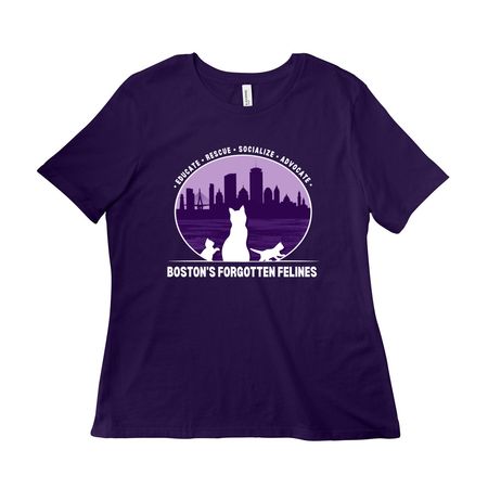 BFF Classic Logo Shirt (Dark Colors), a Team Purple Women?s Relaxed Cotton Tee