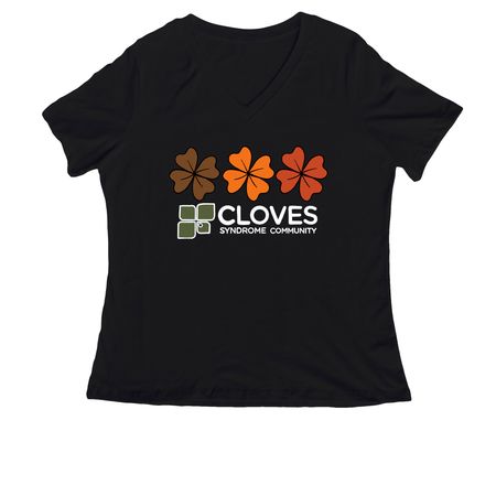 CSC Fall 2026 Collection - Clover Shirts, a Black Women's Relaxed V-Neck Tee