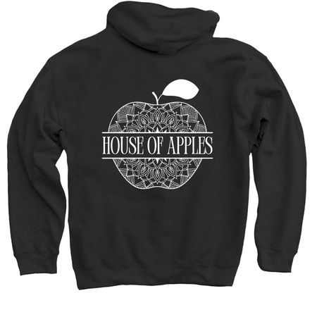 hoodie, a Black Pullover Hoodie (back-view)