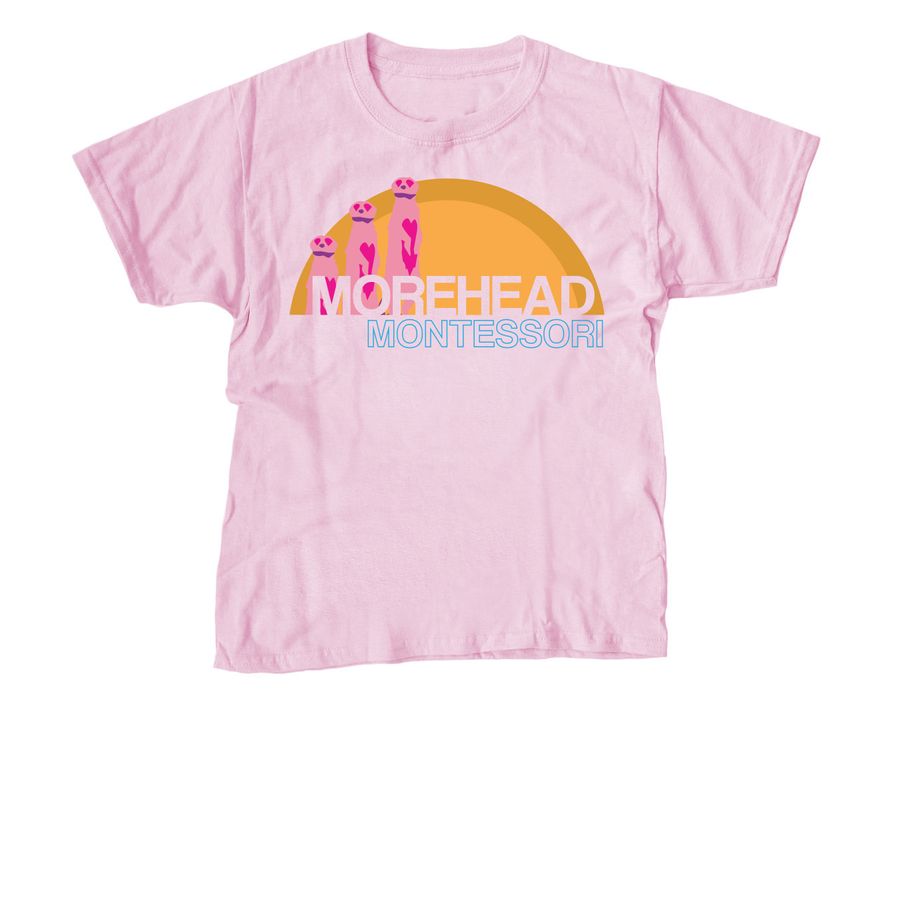 Morehead Sunrise, a Light Pink Youth Unisex Tee