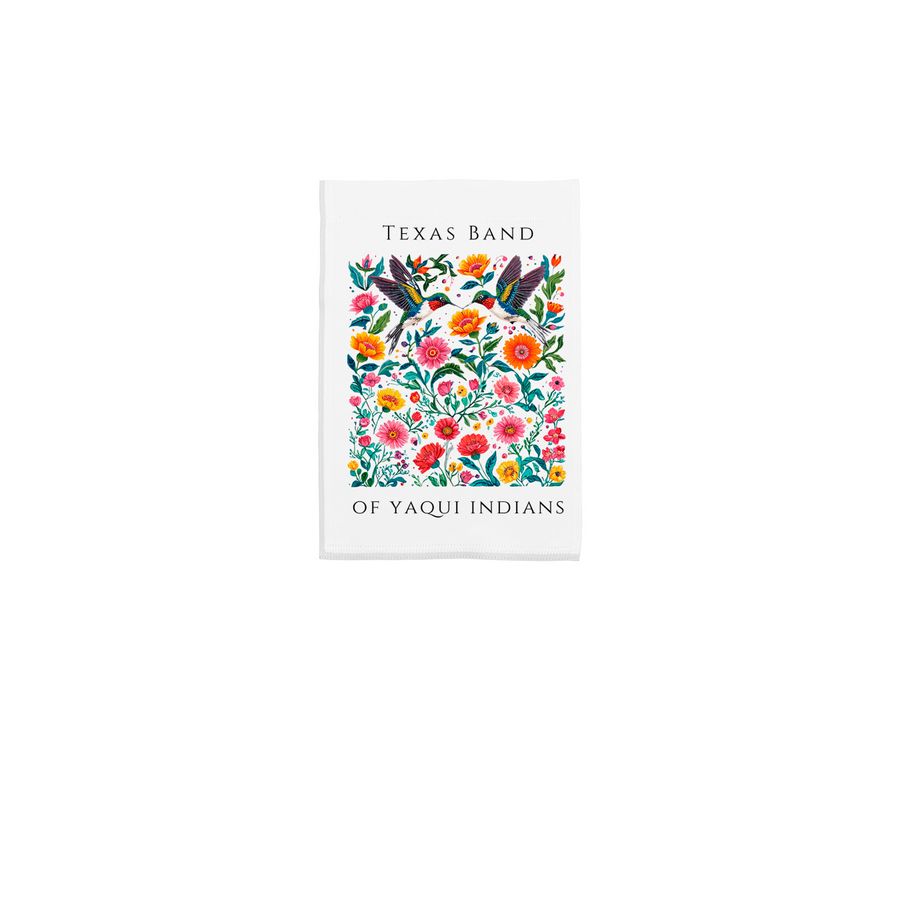 TBYI Spring, a White 12" x 18" Yard Flag