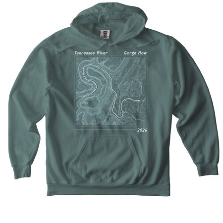TN River Gorge Row 2026, a Blue Spruce Comfort Colors Pullover Hoodie