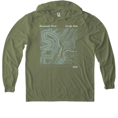 TN River Gorge Row 2026, a Olive You Green Allmade Eco Triblend Hoodie Tee