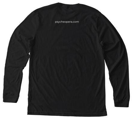 The High Priestess of Diddley Bows, a Solid Black Blend Premium Long Sleeve Tee (back-view)