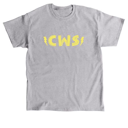 CWS??Lightening Bolt ??- Yellow Edition, a Sport Grey Classic Unisex Tee