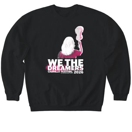We the Dreamers, a Black Softstyle Crewneck Sweatshirt