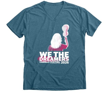 We the Dreamers, a Heather Deep Teal Premium V-Neck Tee