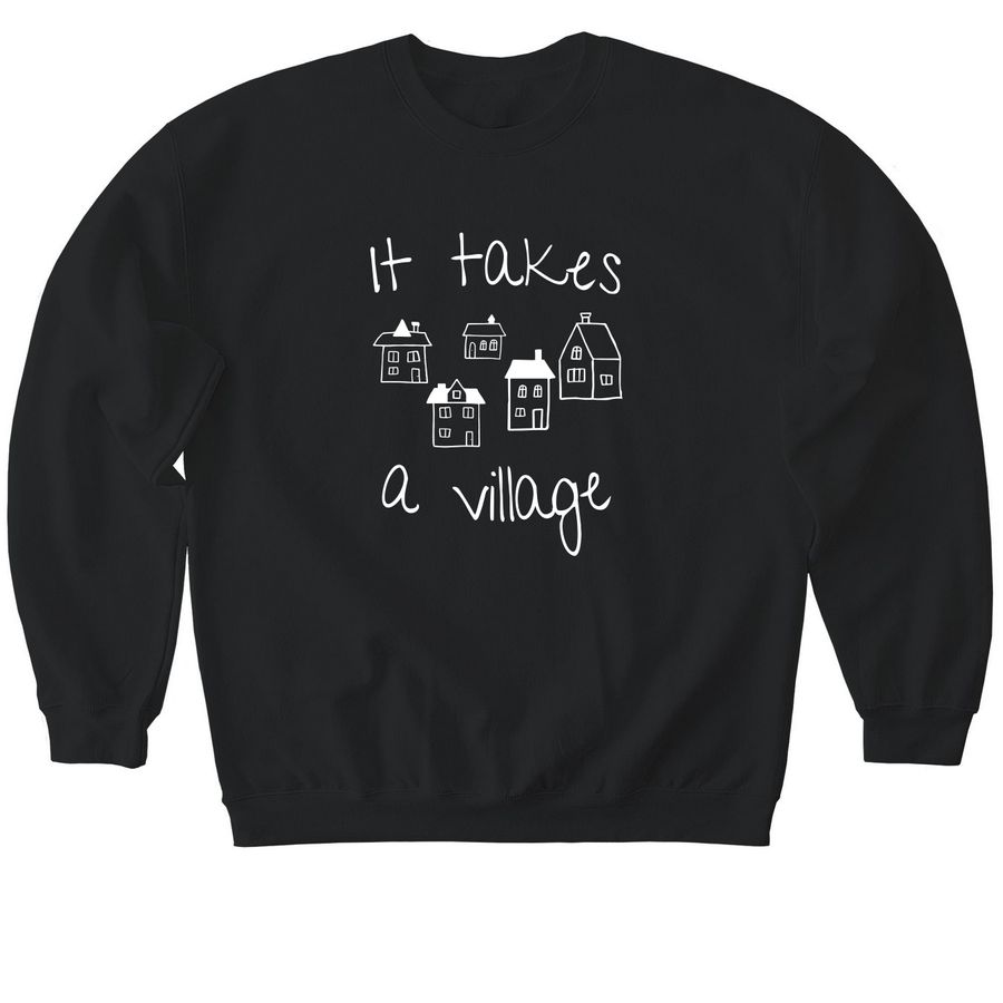 PEAK Village, a Black Softstyle Crewneck Sweatshirt