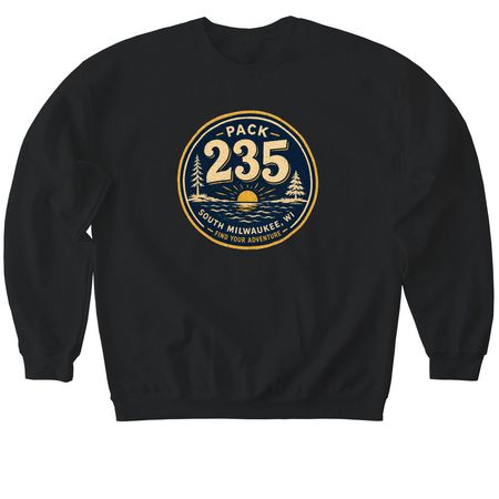 Pack 235, a Black Softstyle Crewneck Sweatshirt