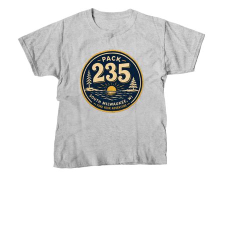 Pack 235, a Sport Grey Youth Unisex Tee