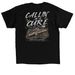 Team Kyle - Callin? in a Cure??, a Black Classic Unisex Tee (back-view)