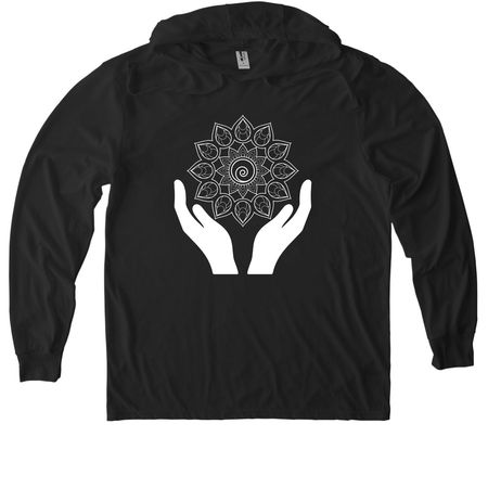 Yoga Recovery Pittsburgh, a Space Black Allmade Eco Triblend Hoodie Tee