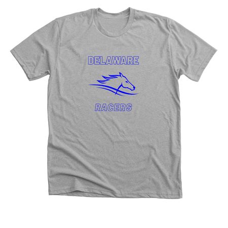 Delaware Racers Gear, a Athletic Heather Premium Unisex Tee
