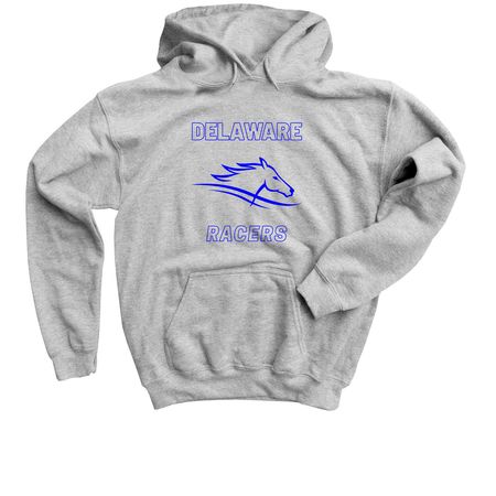 Delaware Racers Gear, a Sport Grey Youth Pullover Hoodie