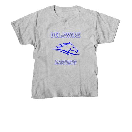 Delaware Racers Gear, a Sport Grey Youth Unisex Tee