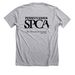PSPCA Cat Mom, a Athletic Heather Premium Unisex Tee (back-view)