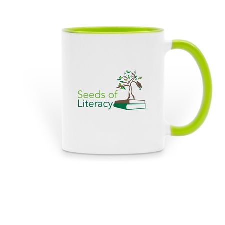 Seeds Two-Tone Mug, a Green Two-Tone Ceramic Mug
