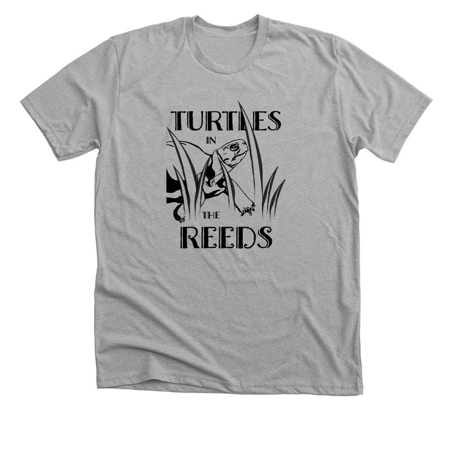 Turtles in the Reeds, a Athletic Heather Premium Unisex Tee
