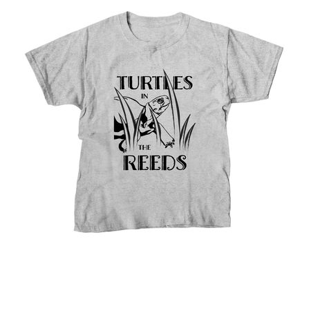 Turtles in the Reeds, a Sport Grey Youth Unisex Tee