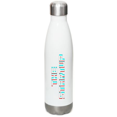 The Startup Water Bottle, a White Stainless Steel Water Bottle