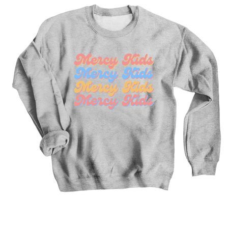 Mercy Kids Child Life, a Sport Grey Crewneck Sweatshirt