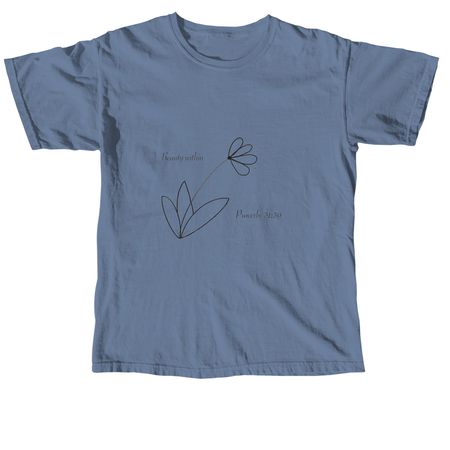Beauty Within 2, a Blue Jean Comfort Colors Unisex Tee