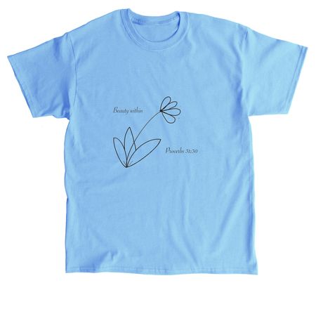 Beauty Within 2, a Carolina Blue Classic Unisex Tee