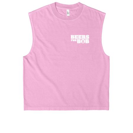 Beers for Bob 2026 New Items, a Faded Powder Pink Heavyweight Garment Dye Muscle Tee
