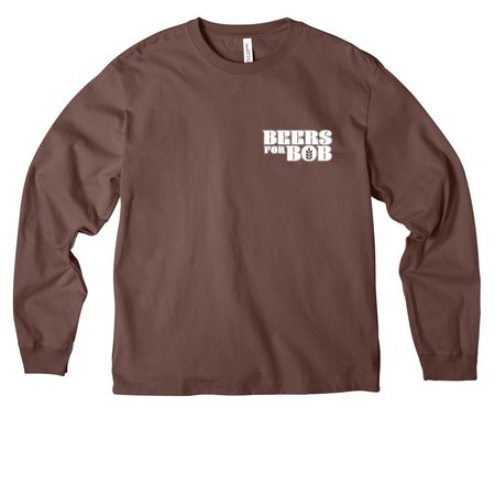 Beers for Bob 2026 New Items, a Cocoa Unisex Heavyweight Long Sleeve Tee